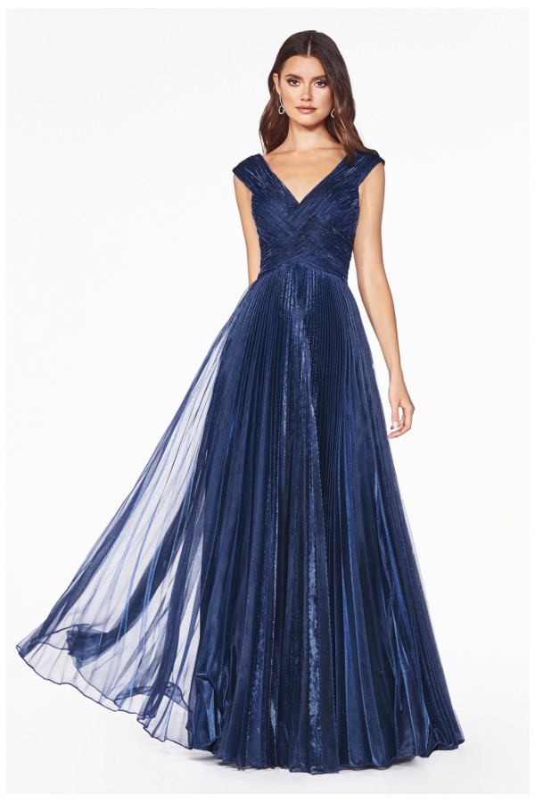 Pleated Glamous Gown