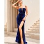 Royal Split Thigh Sequin Formal Gown