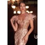 Off The Shoulder Glitter Gown